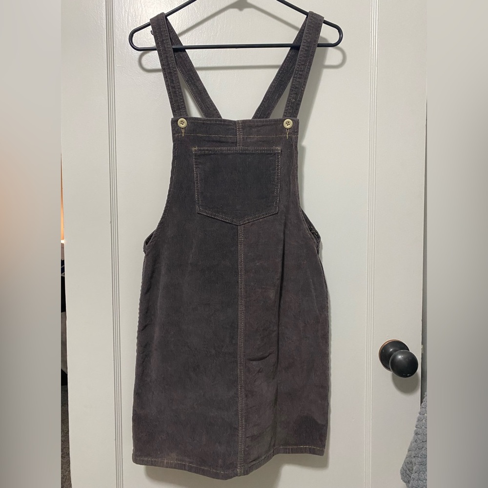 BlueSpice Jumper-minidress-corduroy purple/grey dress
